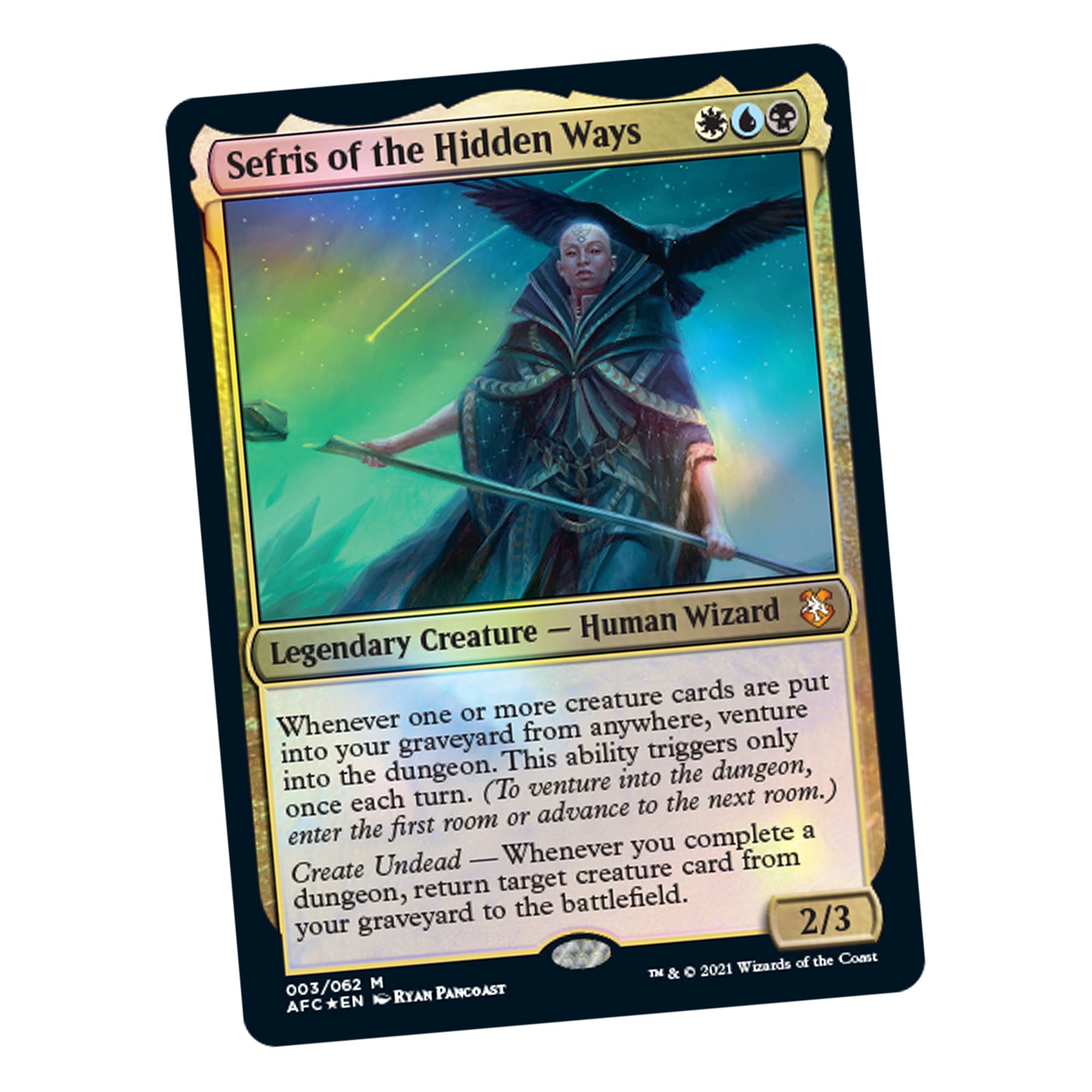 Magic: The Gathering Adventures in The Forgotten Realms Commander Deck – Dungeons of Death (White-Blue-Black) - Image 3