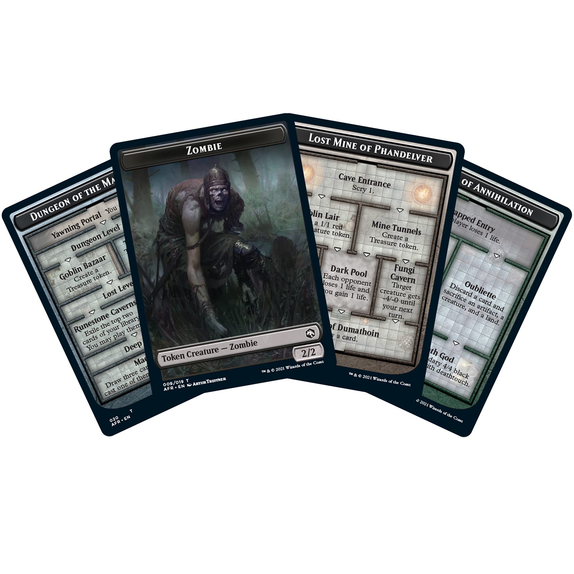 Magic: The Gathering Adventures in The Forgotten Realms Commander Deck – Dungeons of Death (White-Blue-Black) - Image 5