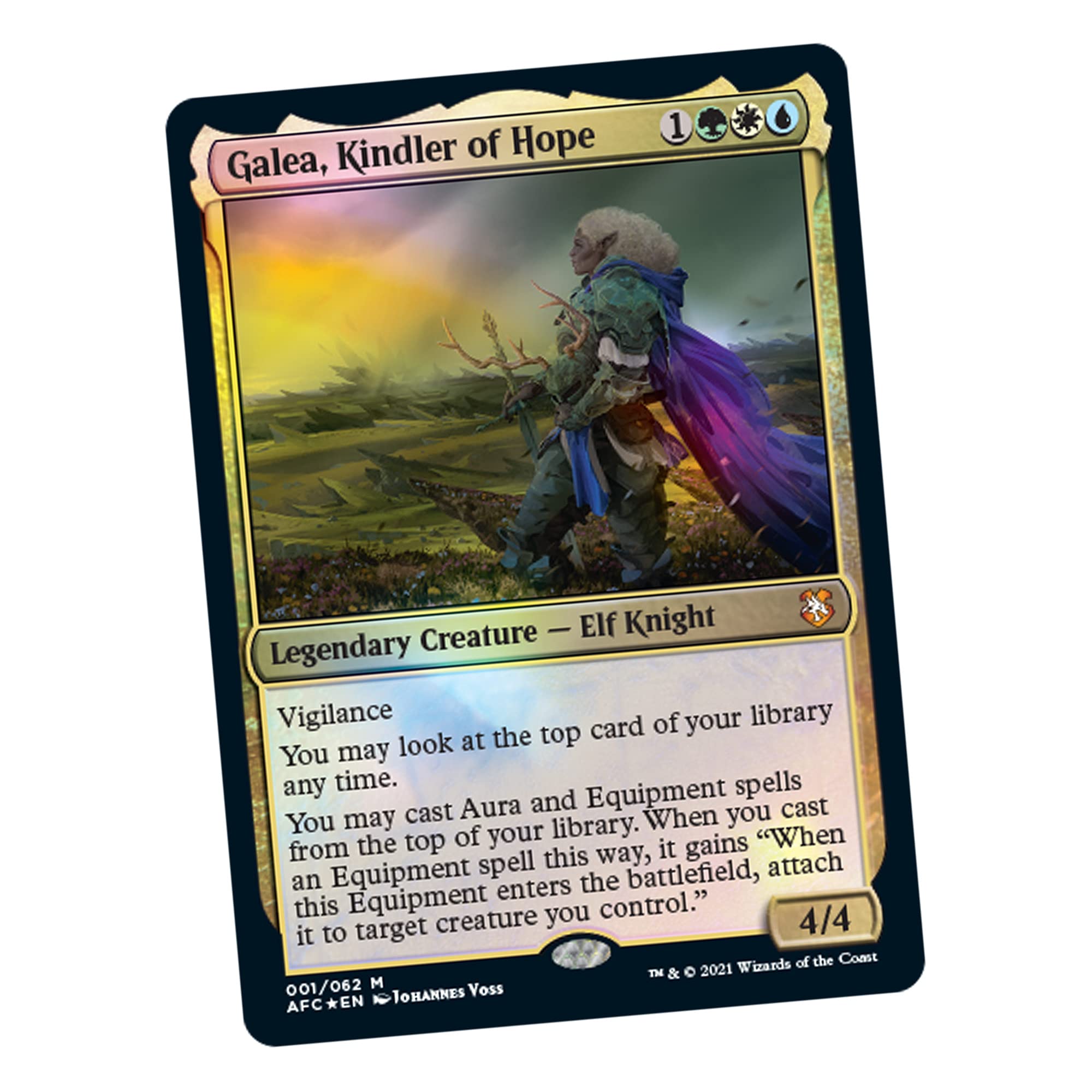 Magic: The Gathering Adventures in The Forgotten Realms Commander Deck – Aura of Courage (Green-White-Blue) - Image 3