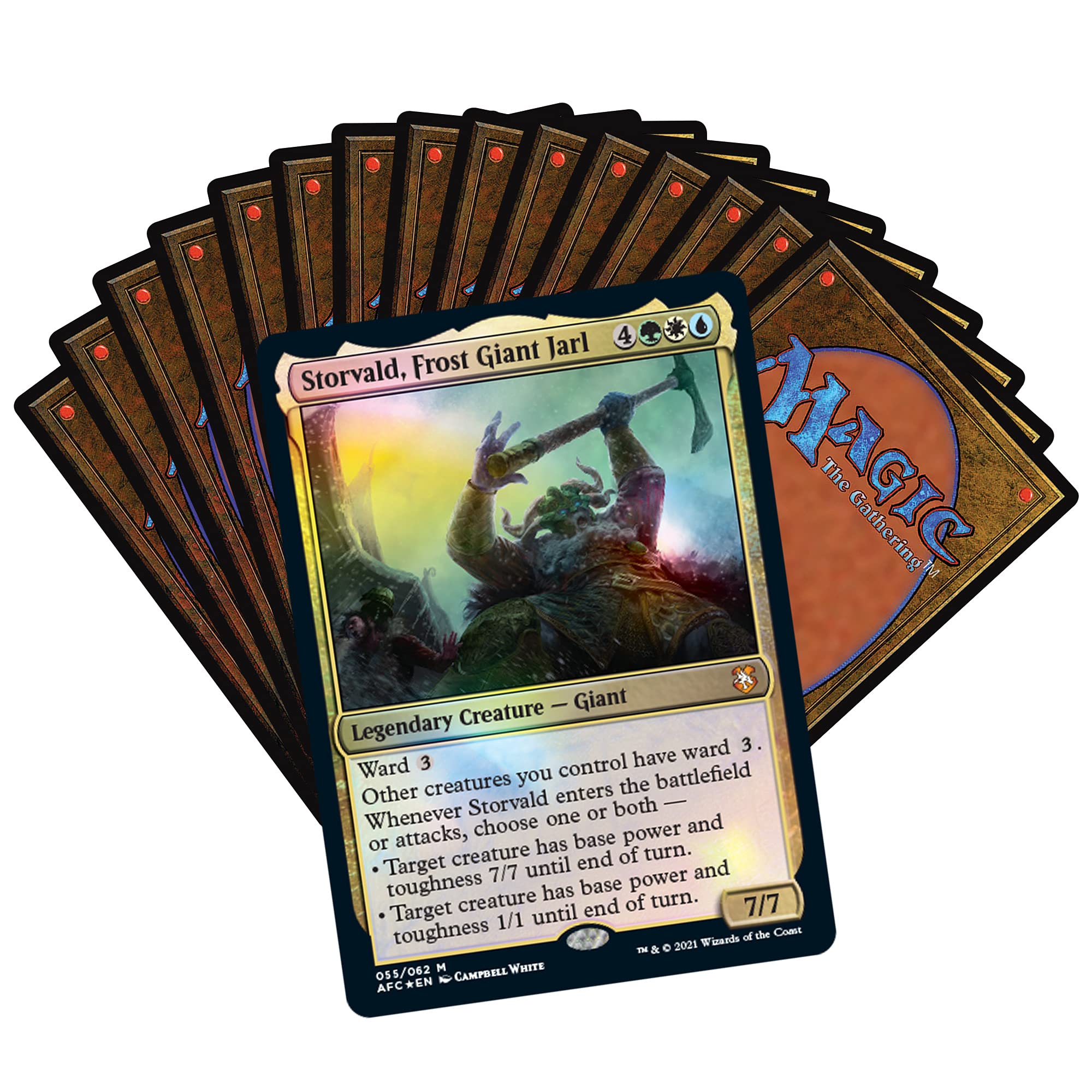 Magic: The Gathering Adventures in The Forgotten Realms Commander Deck – Aura of Courage (Green-White-Blue) - Image 4