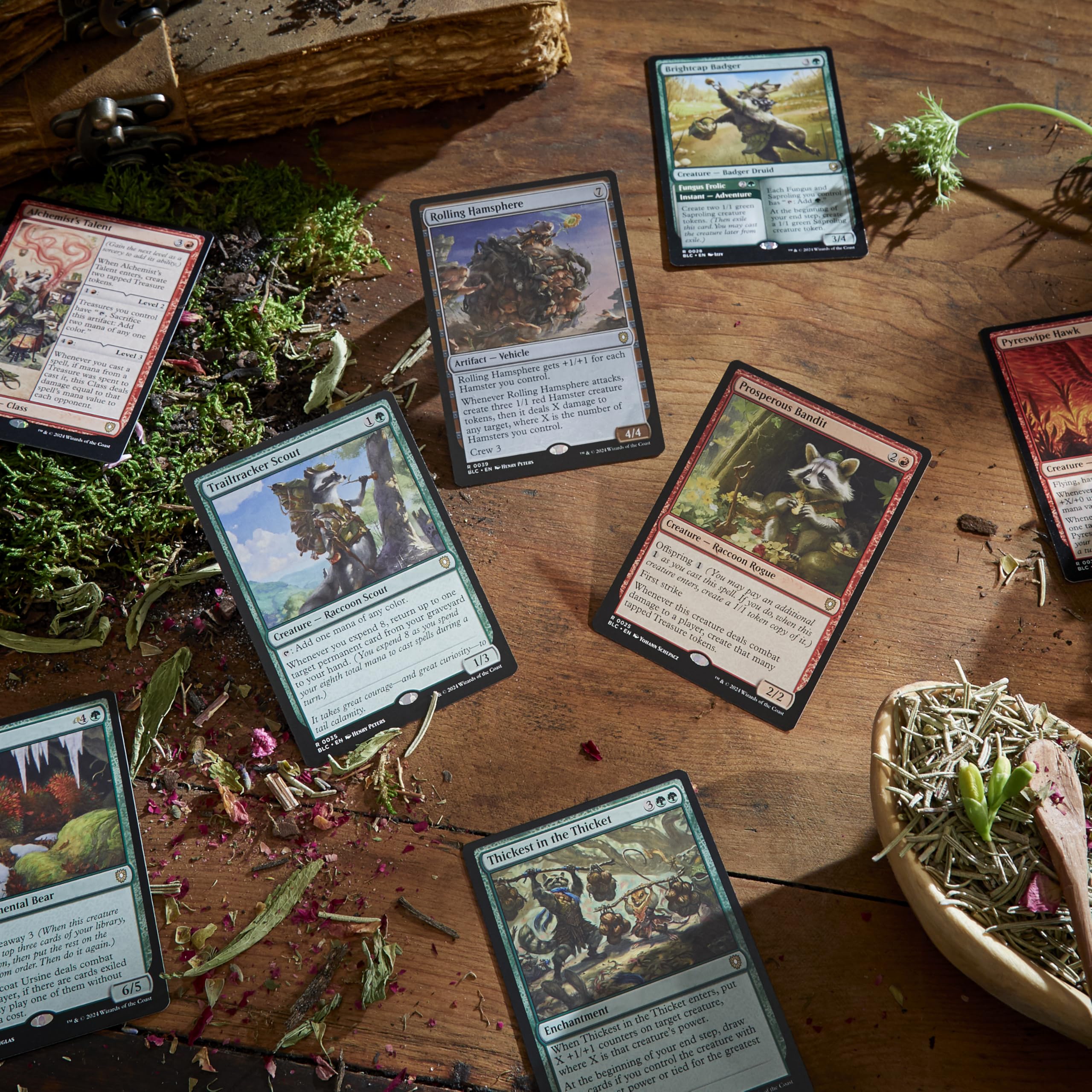 Magic: The Gathering Bloomburrow Commander Deck - Animated Army (100-Card Deck, 2-Card Collector Booster Sample Pack + Accessories) - Image 5