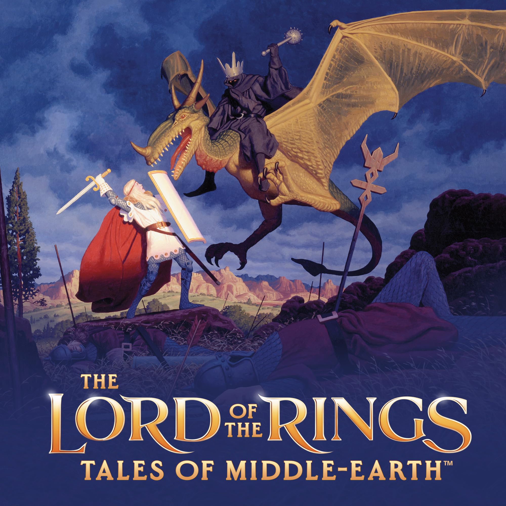 Magic: The Gathering The Lord of The Rings: Tales of Middle-Earth Scene Box - Aragorn at Helm’s Deep (6 Scene Cards, 6 Art Cards, 3 Set Boosters + Display Easel) - Image 7