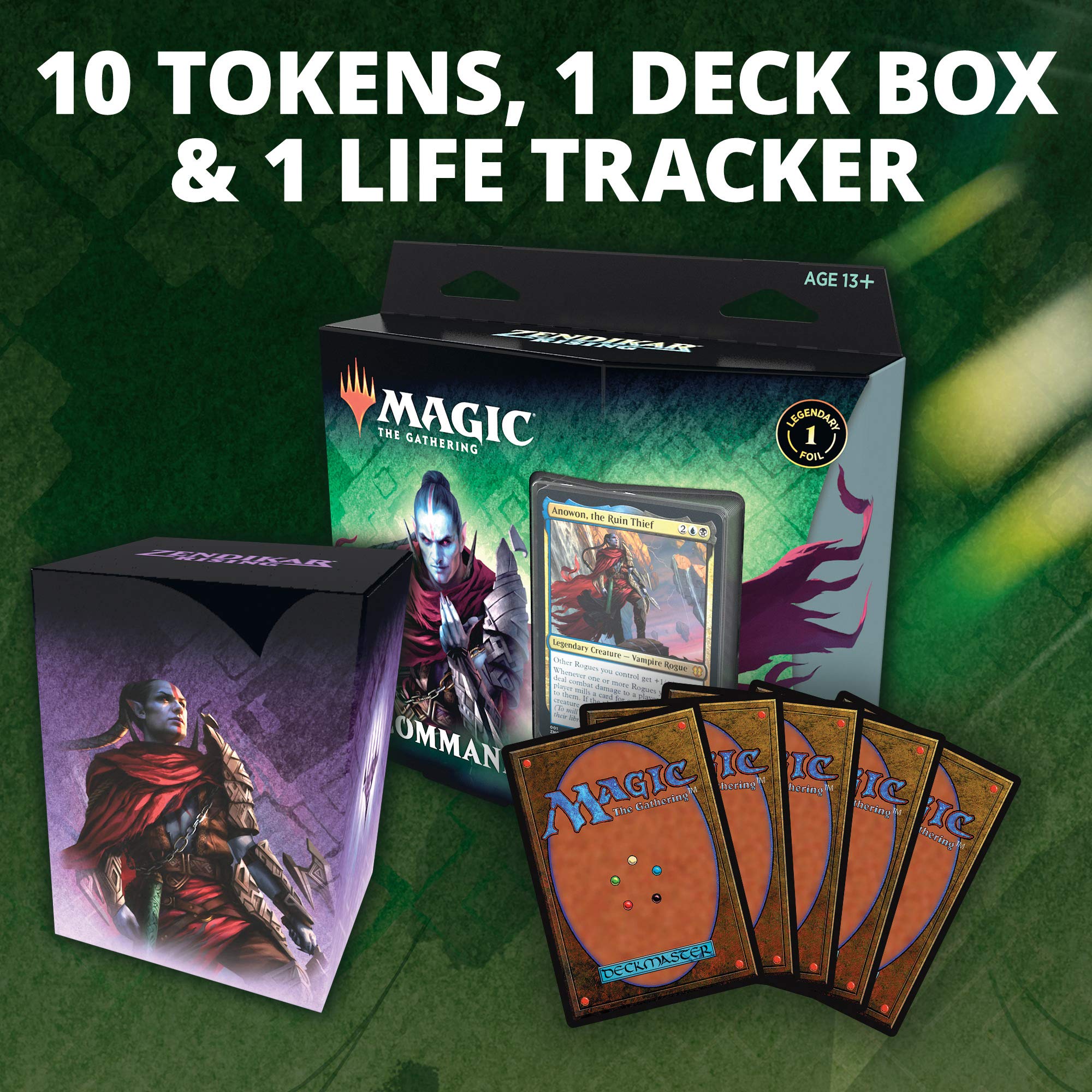 Magic: The Gathering Zendikar Rising Commander Deck – Sneak Attack | 100 Card Ready-to-Play Deck | 1 Foil Commander | Blue-Black - Image 4